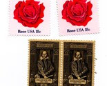 138 - Shall I Compare There (Calligraphed valentine with vintage  postage)