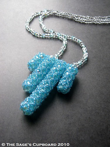 Blue Icicles Pendant by The Sage's Cupboard