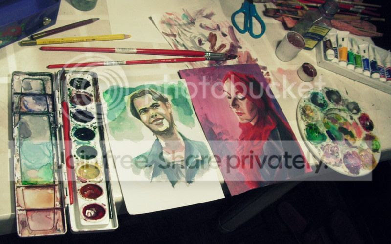 oil and water: portraits