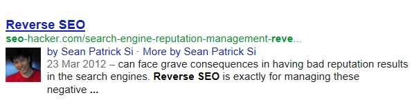 Authorship SERP Authorship SERP