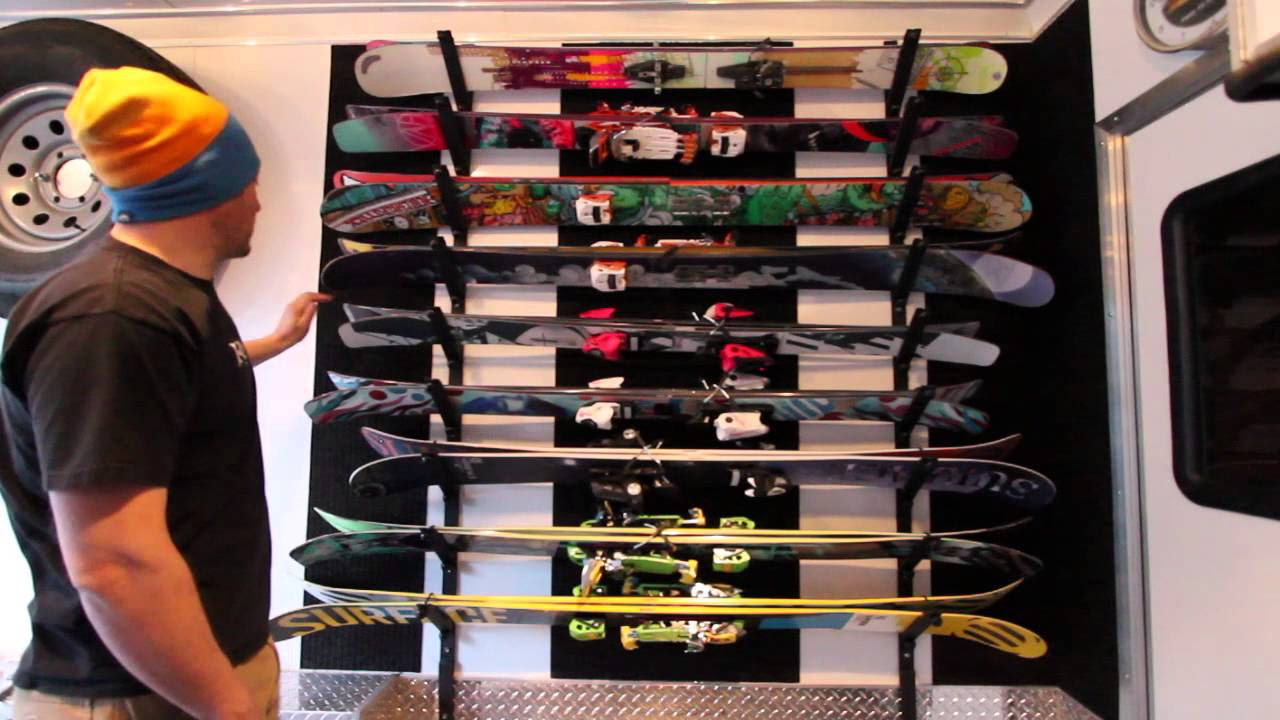 DIY Ski Rack by AdventureRig - YouTube