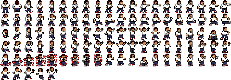 Free 2D Pixelart sprite assets good for either tutorials 