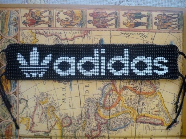 схема фенечки адидас из бисера - Профессиональное бисероплетение.