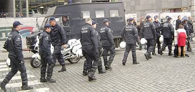 Canadians at the Brussels demo