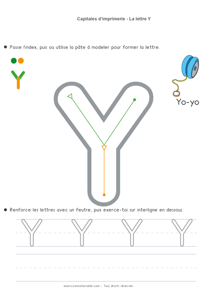 Écrire les lettres en capitales MS  Écriture Maternelle à imprimer