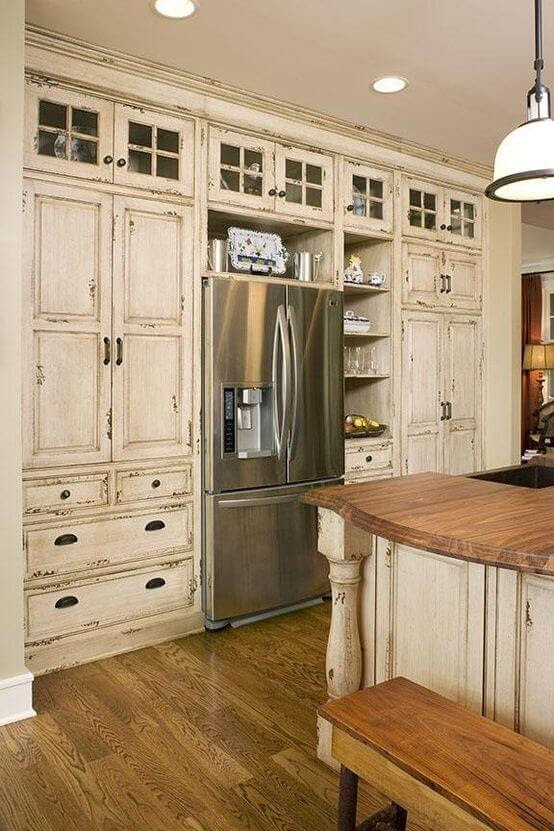 32 Kitchen Cabinets Around Refrigerator for more Storage Space 32 Kitchen Cabinets Around Refrigerator for more Storage Space