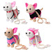 TOP !! Electronic Pet Robot Dog Zipper Walking Singing Interactive Toy With Bag For Children Kids Birthday Gifts R7RB