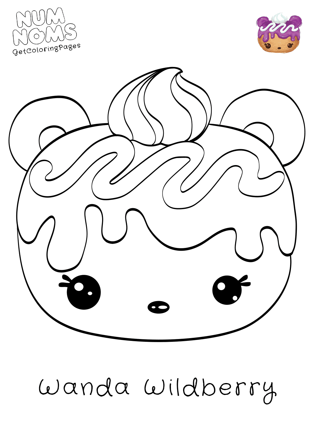 Num Noms Coloring Pages at GetDrawings | Free download