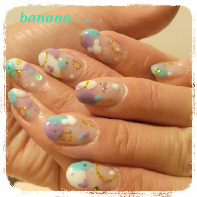 ディズニーシー Banana のネイル ネイルクルー
