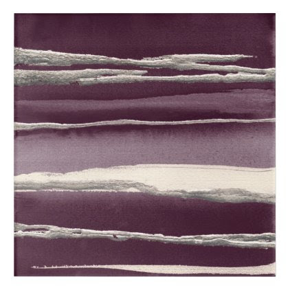 Silver Rose Purple Abstract Print Acrylic Wall Art