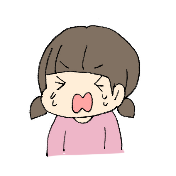 泣く女の子のイラスト かわいいフリー素材が無料のイラストレイン