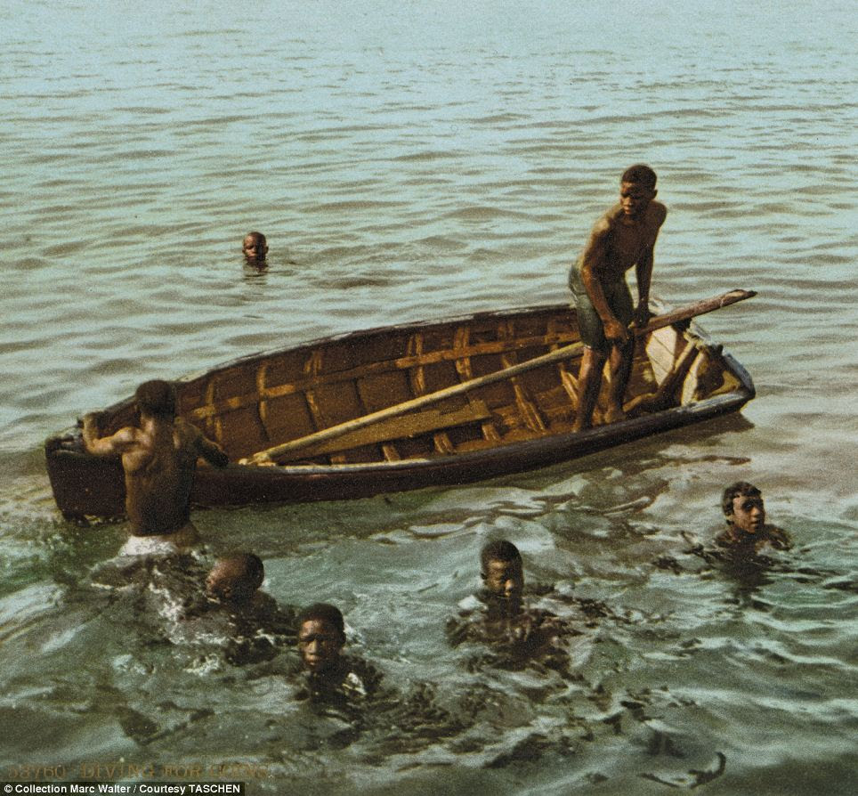 These spectacular postcards are from a private collection amassed by graphic designer, photographer, and collector Marc Walter. He specializes in vintage travel photographs and has one of the world's largest collections