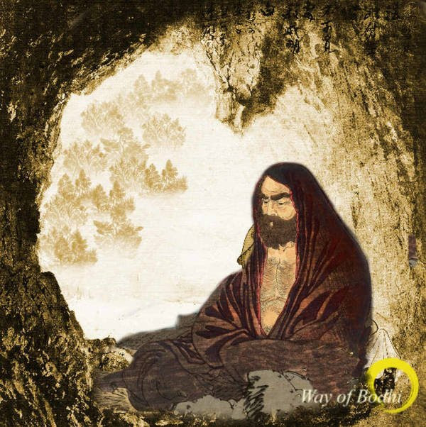 Bodhidharma spent nine years meditating in a cave near Shaolin Monastery