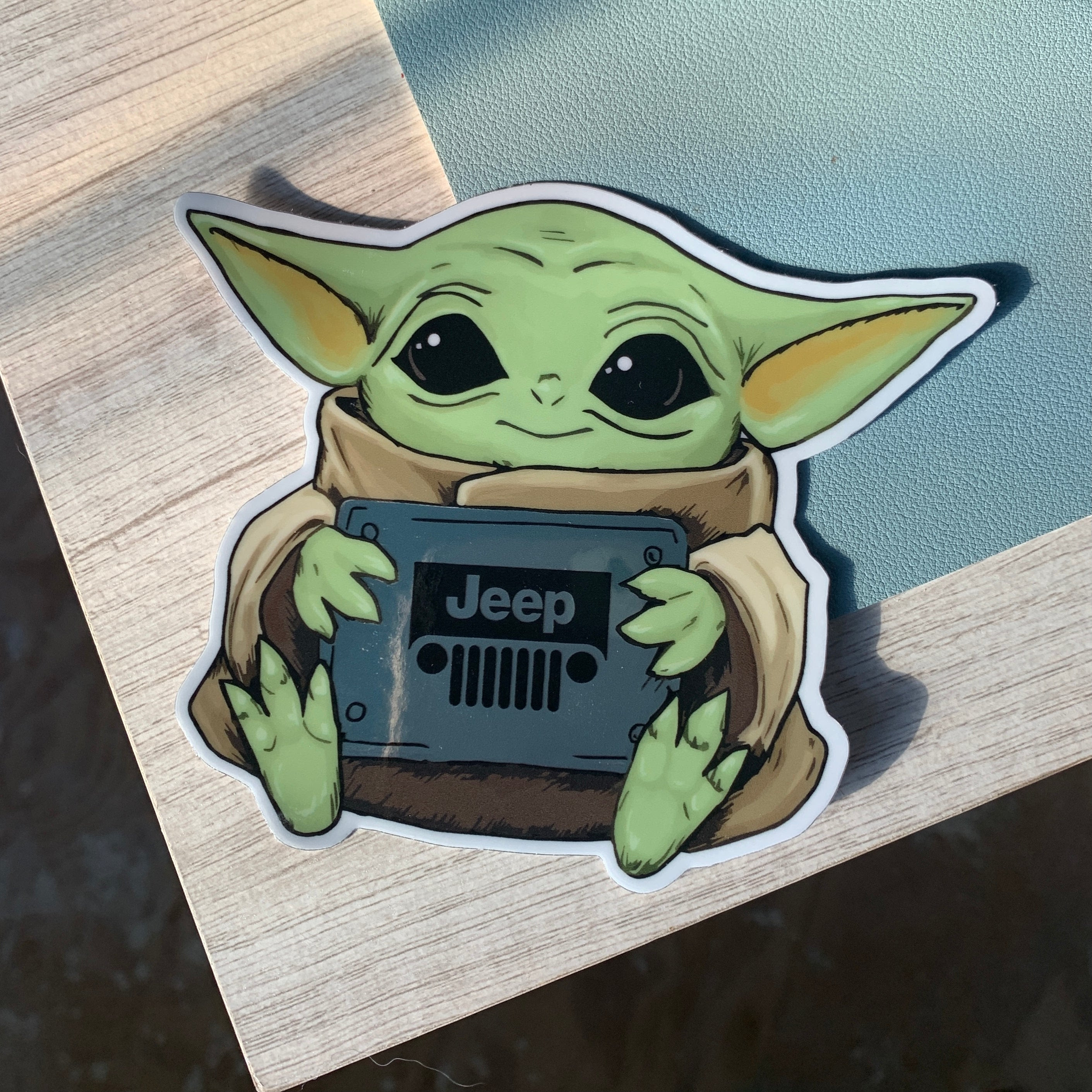 Baby Yoda Jeep Decal Rebel Decal