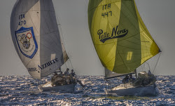 J/24 sailing Italy winter series