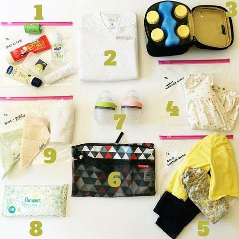 packing daycare bag infant baby care