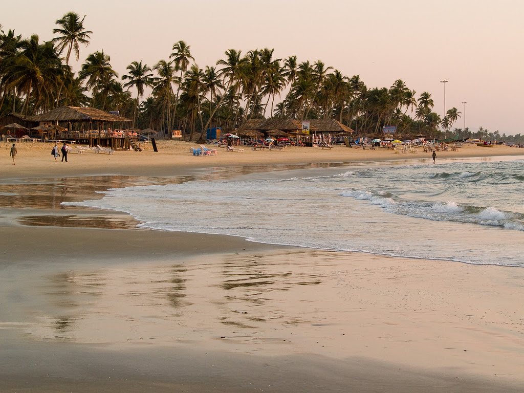 Colva village near Colva Beach in Goa: best beaches