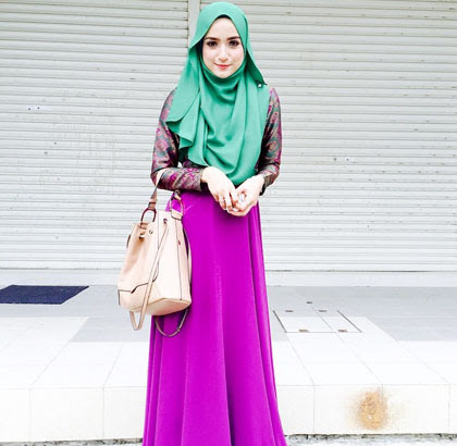 Model Jilbab Menutup Dada Untuk Kebaya