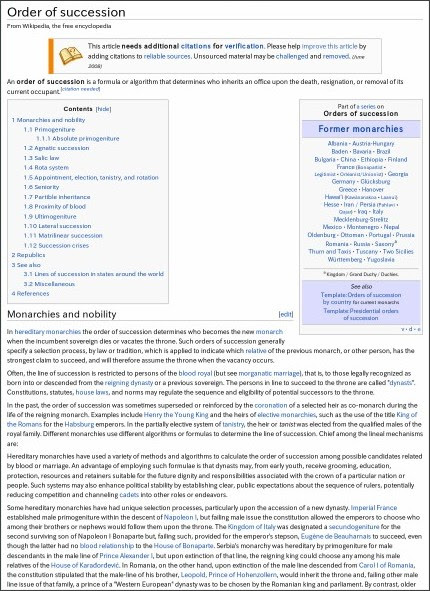http://en.wikipedia.org/wiki/Order_of_succession