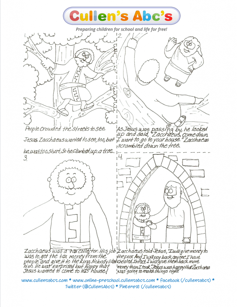 Zacchaeus Sequencing | Free Children's Videos & Activities