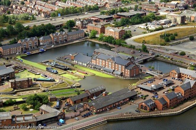 Ellesmere Port Basin in Ellesmere, England, United Kingdom