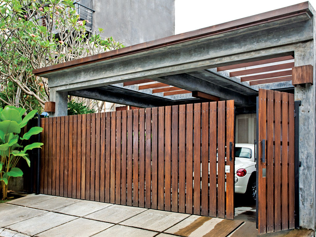 16 Desain Pagar Kayu Kreatif dan Menarik RUMAH IMPIAN 16 Desain Pagar Kayu Kreatif dan Menarik RUMAH IMPIAN