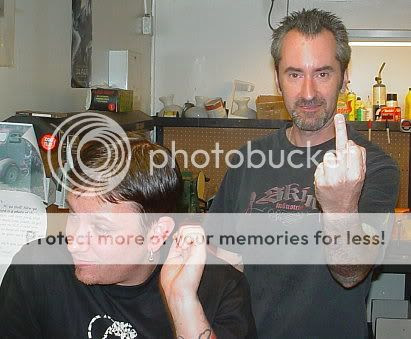 Judy Jones, Ani Difranco, the crew at Lady Luck Tattoo & Piercing Photo