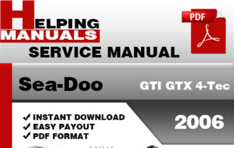 Read Online 2006 seadoo 4 tec service factory workshop manual download Book Directory PDF