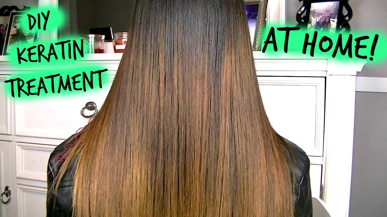 Applying keratin treatment at home