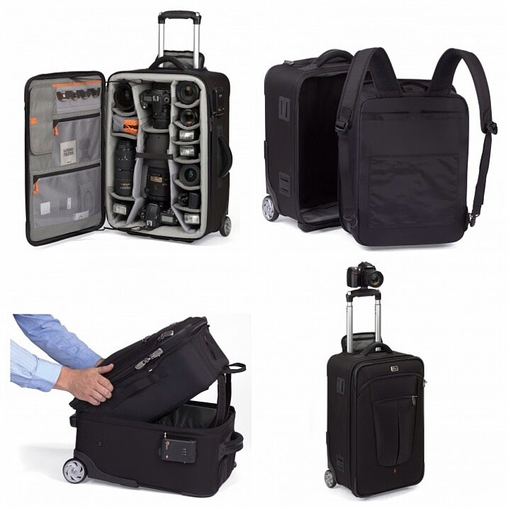 Roller bag style camera bag