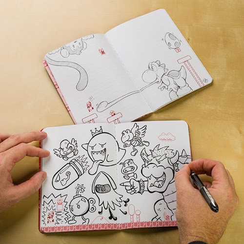 ステージの上に落書きしたい 海外で発売される マリオ ノートがかわいすぎ そうさめも