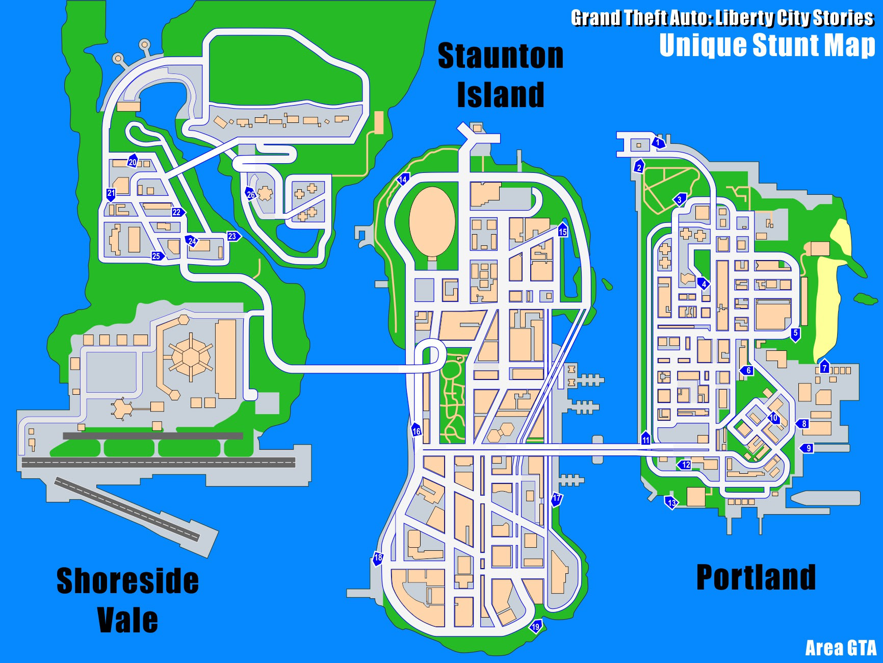 Gta Lcs Maps Area Gta