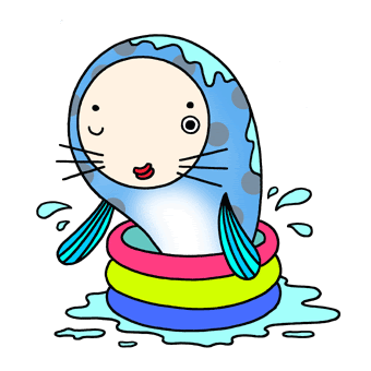 企業 個人prキャラ イラスト 魚orオットセイ キャラクター 企業キャラどう マイ キャラクター イラストでポン