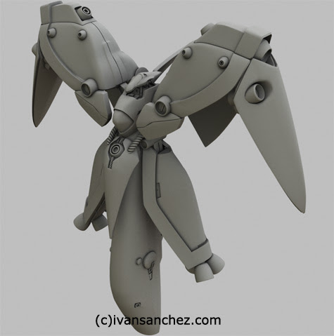neue ziel sandrum gundam 3d mesh