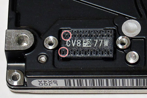 HDD Speaker: VCM lines in connector