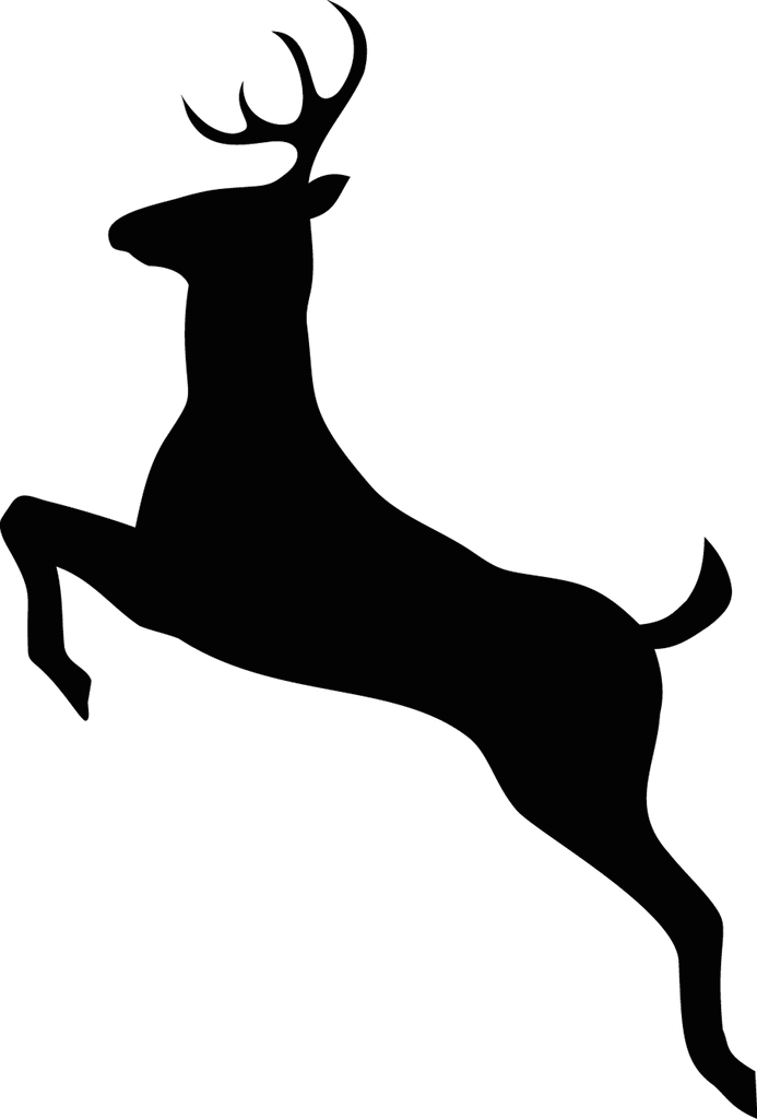  Deer Crossing Silhouette ClipArt ETC