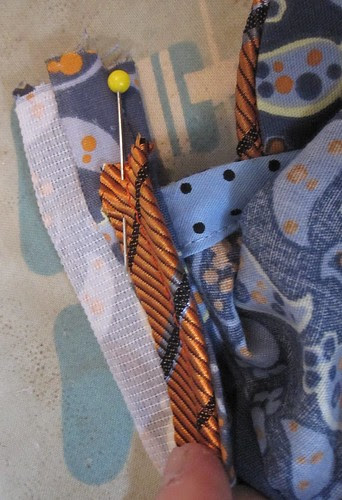 Fold Placket Over and Place Piping