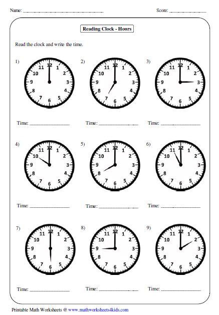  great worksheets for telling time perfect for years 1 5 for more