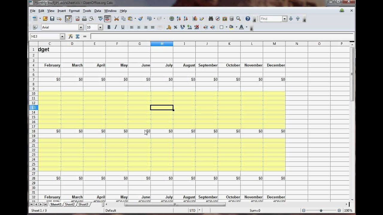 How-to-Create-a-Monthly-Budget-Worksheet---YouTube