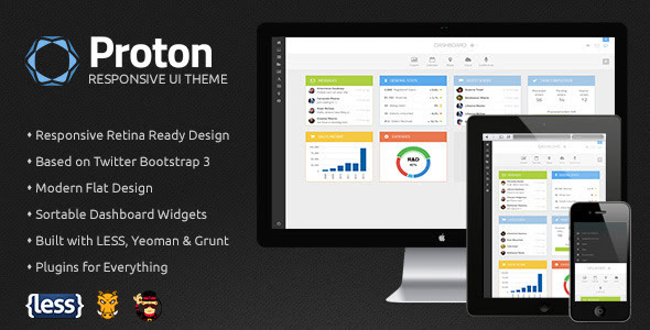 Proton UI Responsive Admin Panel Theme - Admin Templates Site Templates