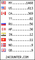 visitors by country counter