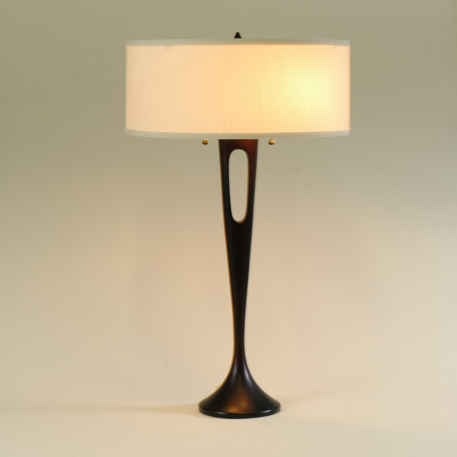 Lights Up! Soiree Table Lamp - base: antique bronze - shade ...