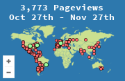 Locations of visitors to this page