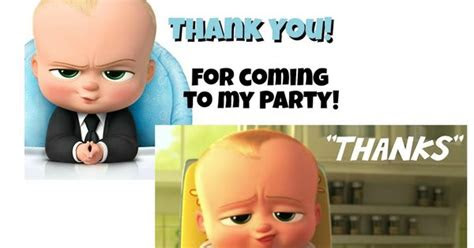  free printable boss baby thank you cards birthday party ideas from
