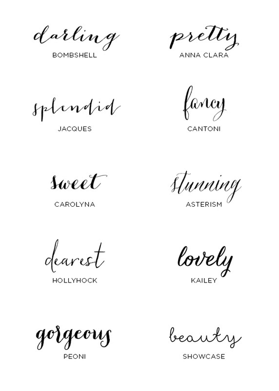 10 Hottest Wedding Invitation Fonts | It Girl Weddings