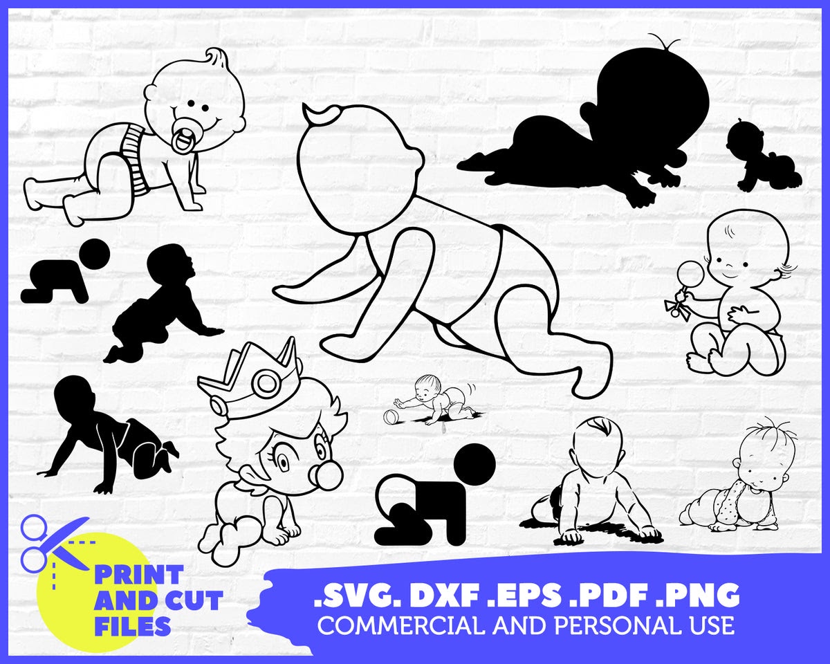 Download 137 Free Baby Svg Cutting Files SVG PNG EPS DXF File for Cricut, Silhouette and Other Machine