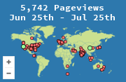 Locations of visitors to this page