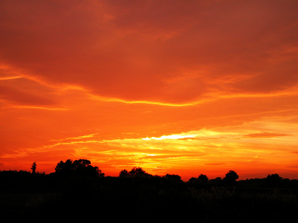 夕焼けの壁紙 夕日の写真