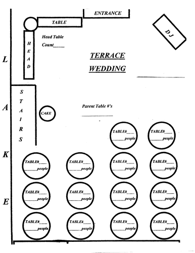 Wedding Seating Chart How to best place tables and DJ at your wedding