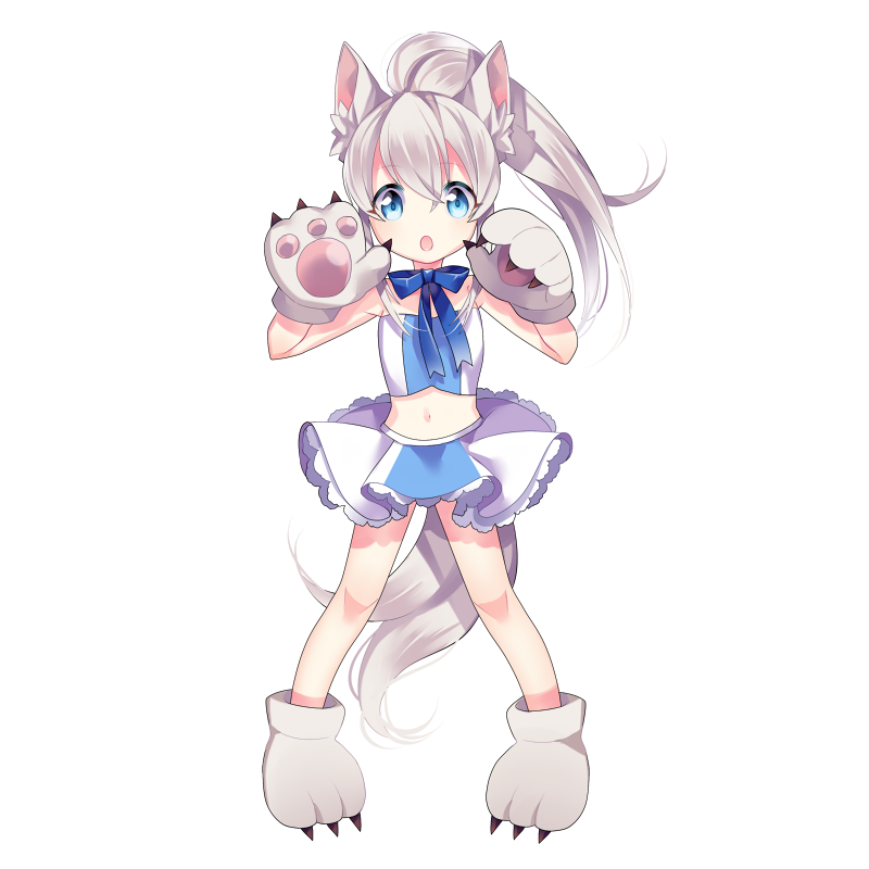 ハロウィン 白狼の娘 イラスト詳細 らっかみ